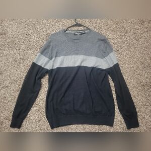 Men's black and gray sweater
